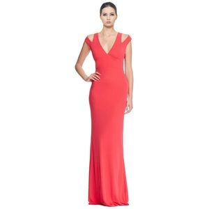 ABS Allen Schwartz Red Evening Gown